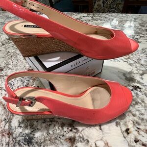 Alex Marie Natalie “Coral” Sized 10 Wedge Sandals
